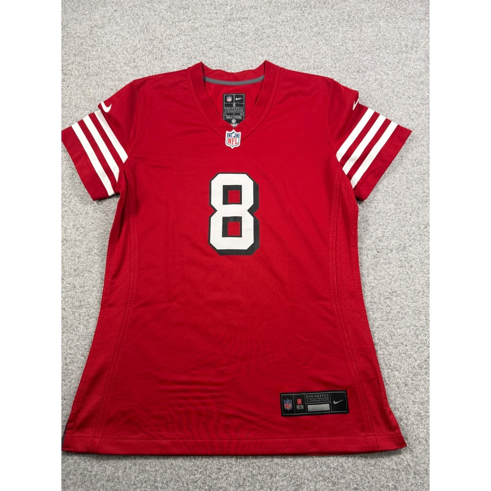 Nike San Francisco 49ers Steve Young 8 Jersey Womens Small Red NFL Football